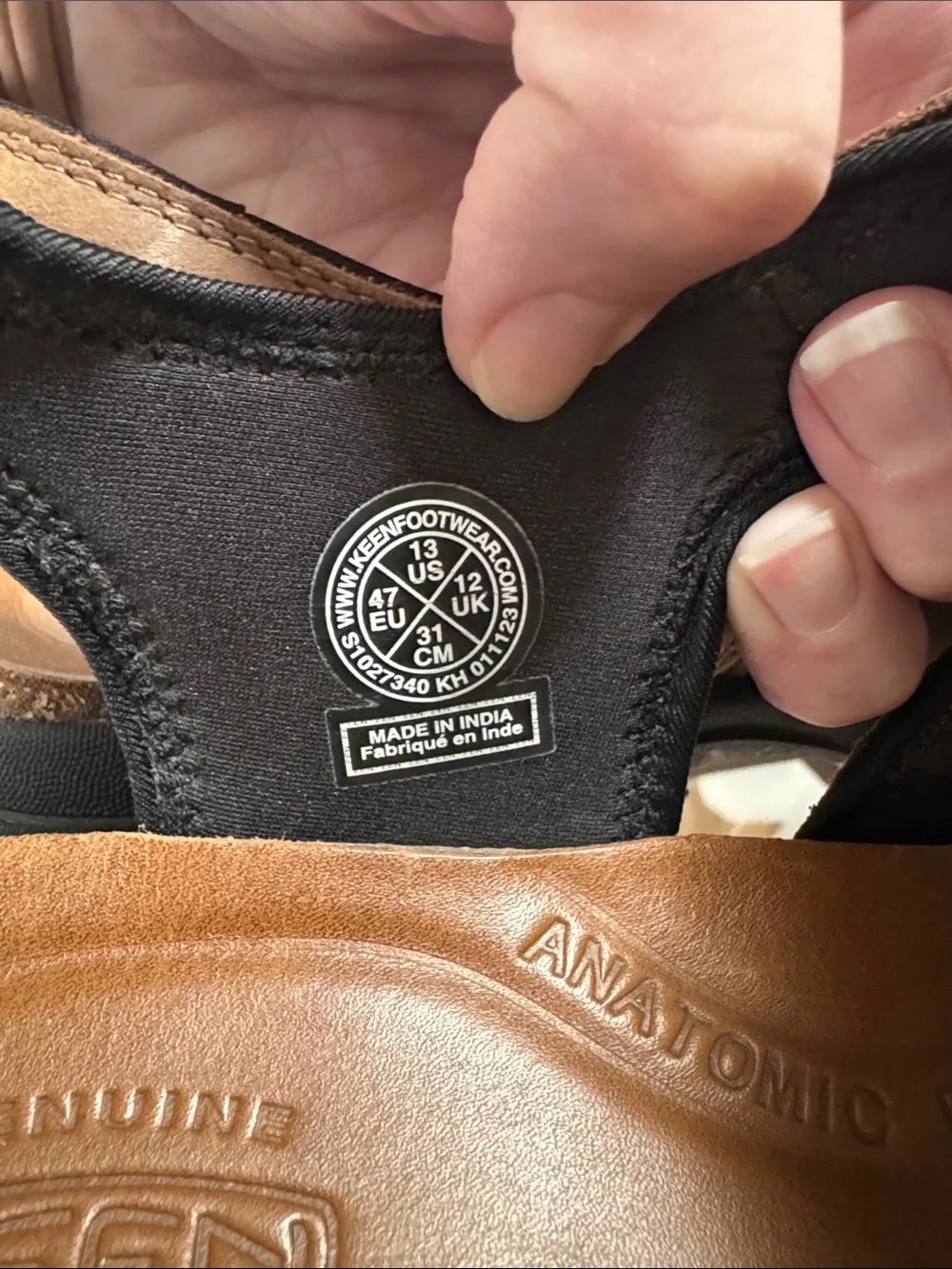 KEEN Men's Brown Leather Outdoor Sandals